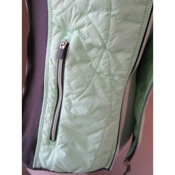 Calvin Klein Performance Puffer Jacket Women X-Small Mint Green /Gray - Picture 4 of 5